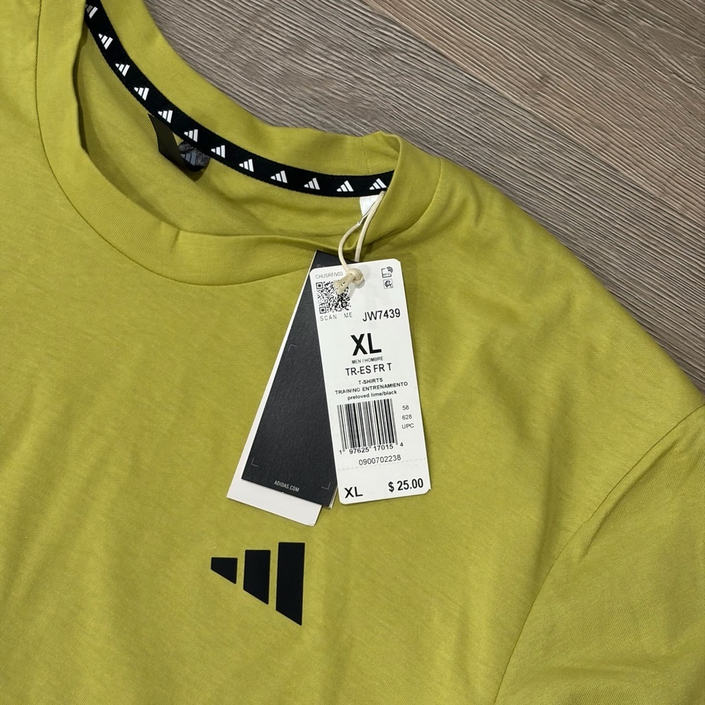 Adidas Men's Vibrant Yellow Tee - Picture 2 of 2